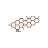 Terma Hex Designer Radiator 502x1126mm Bright Copper