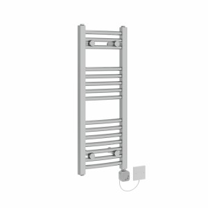 Fjord 800 x 300mm Curved Chrome HEC Thermostatic Electric Heated Towel Rail