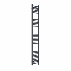 Bergen 1800 x 300mm Straight Anthracite Electric Heated Towel Rail