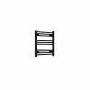 Bergen 600 x 600mm Straight Black Prefilled Electric Heated Towel Rail