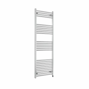 Bergen 1600 x 600mm Straight Chrome Prefilled Electric Heated Towel Rail