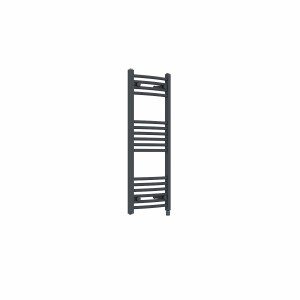 Fjord 1000 x 400mm Curved Anthracite Prefilled Electric Heated Towel Rail