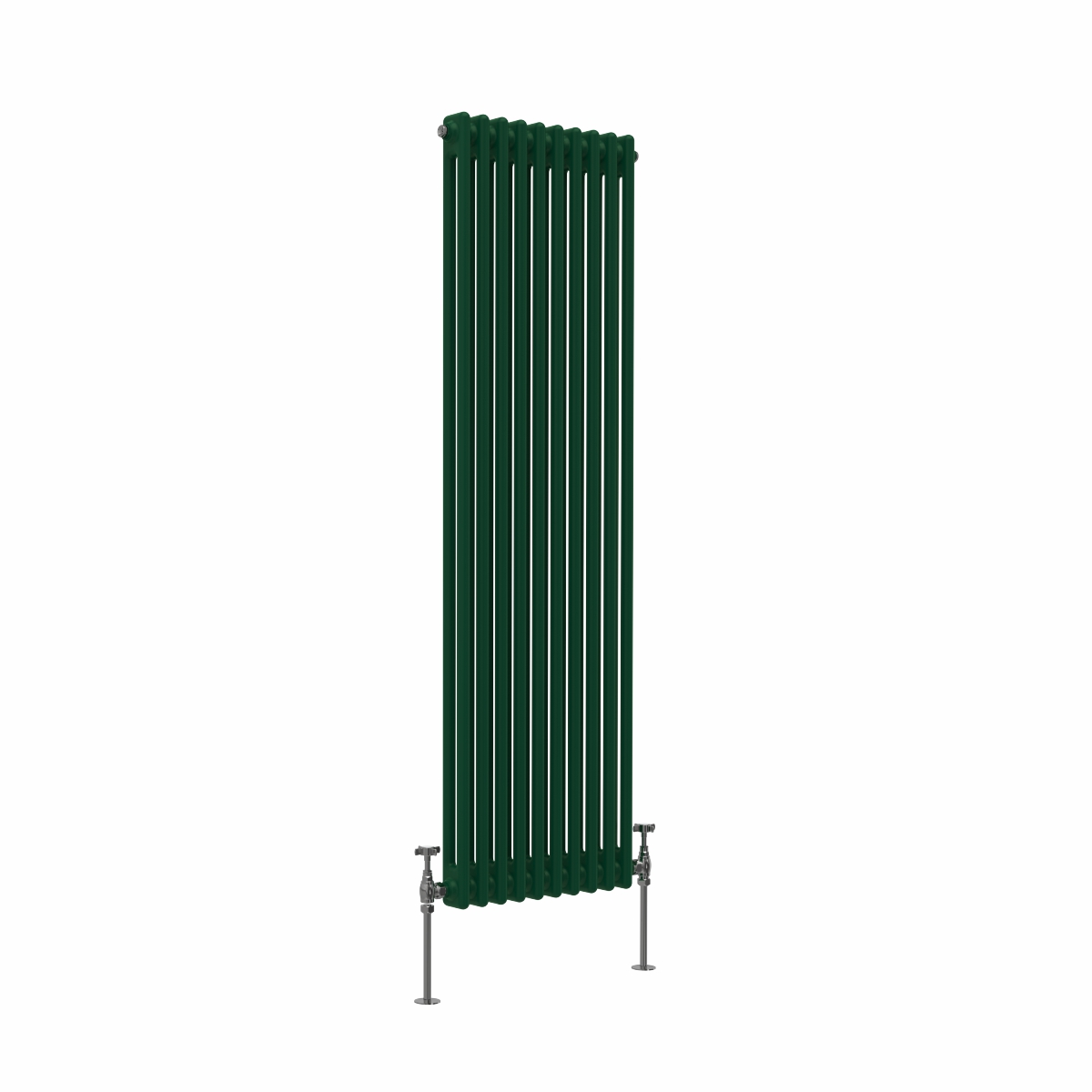 Bern 1500 x 470mm Moss Green Double Vertical Column Radiator