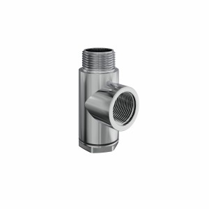 Dual Fuel T Piece - Chrome