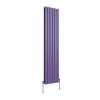 Karlstad 1800 x 410mm Elegant Purple Double Vertical Flat Panel Designer Radiator