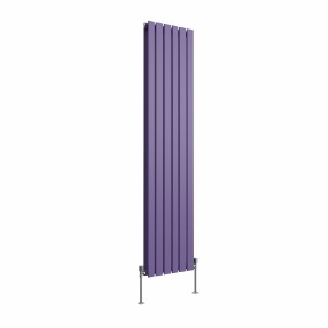 Karlstad 1800 x 410mm Elegant Purple Double Vertical Flat Panel Designer Radiator