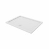 Essentials Anti-Slip 1200 x 700mm Rectangle Stone Shower Tray White