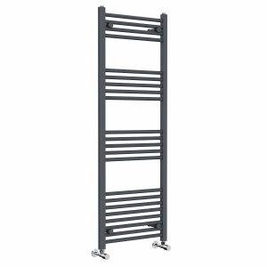 Bergen 1400 x 500mm Straight Anthracite Heated Towel Rail