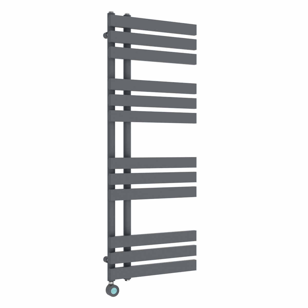 Koli 1200 x 450mm Anthracite Thermostatic Touch Control Wifi Electric Heated Towel Rail