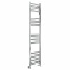 Bergen 1800 x 400mm Straight Chrome Heated Towel Rail