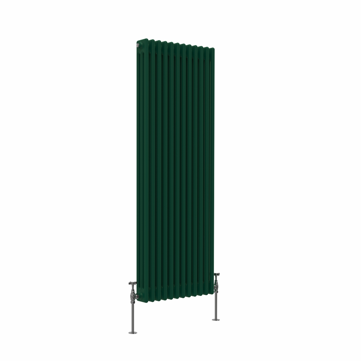 Bern 1500 x 560mm Moss Green Triple Vertical Column Radiator