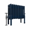 Bern 300 x 425mm Traditional Sapphire Blue Horizontal Four Column Radiator