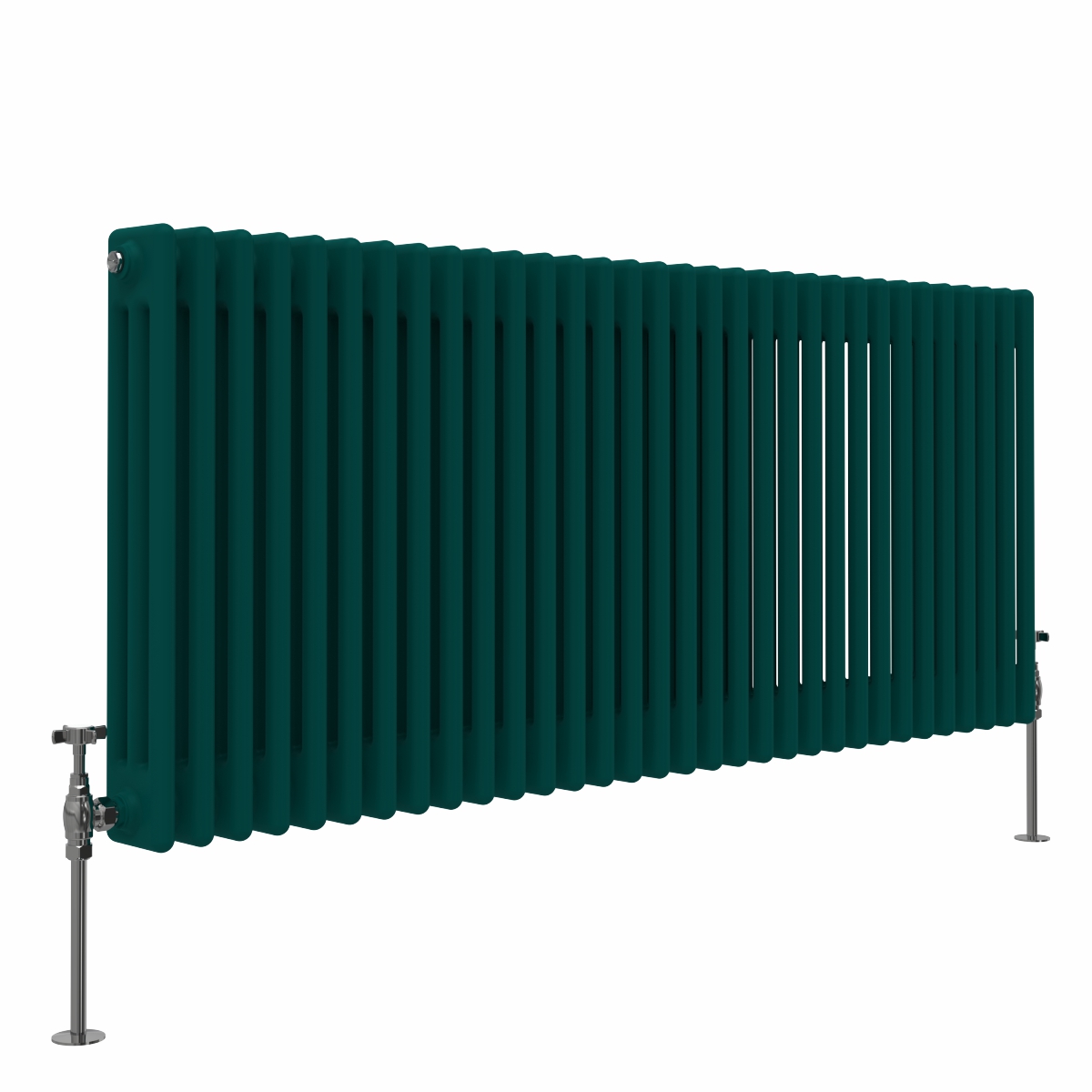 Bern 600 x 1460mm Blue Green Triple Horizontal Column Radiator