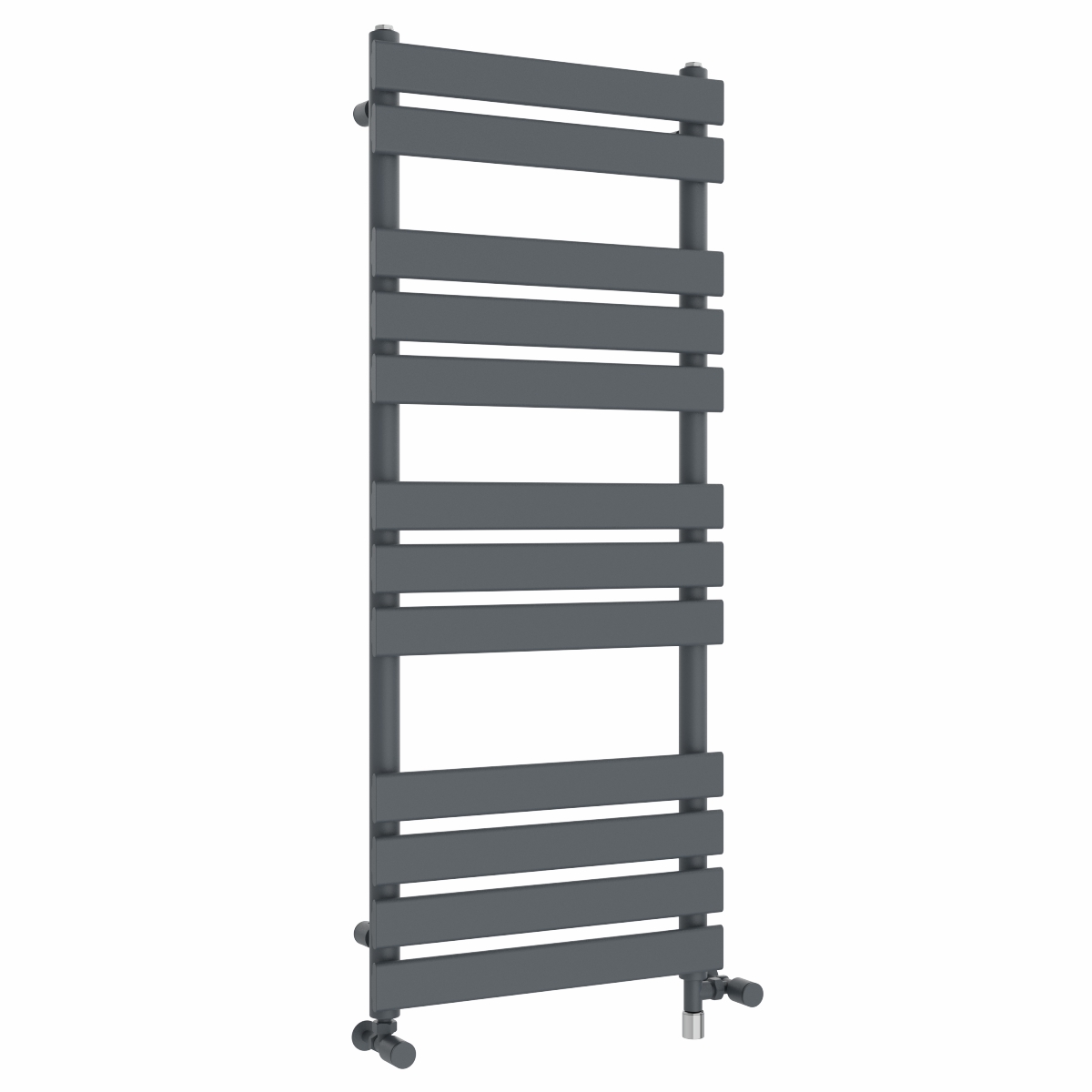 Juva 1200 x 500mm Dual Fuel Sand Grey Flat Panel Simple Electric Heated Towel Rail