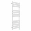 Juva 1200 x 450mm White Flat Panel Thermostatic Touch Control Wifi Electric Heated Towel Rail