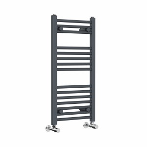 Bergen 800 x 400mm Straight Anthracite Heated Towel Rail