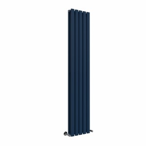 Lulea 1800 x 340mm Sapphire Blue Double Vertical Flat Panel Designer Radiator