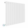 Lulea 600 x 760mm White Horizontal Flat Panel Wifi Electric Radiator - 800W
