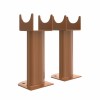 Norden Oval Column Radiator Feet - Metallic Bronze