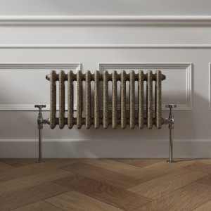 Bern Black Gold Horizontal Column Coloured Radiator - Choice of Size