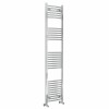 Fjord 1800 x 400mm Curved Chrome Heated Towel Rail