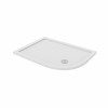 Essentials Anti-Slip 1200 x 900mm Right Hand Offset Quadrant Stone Shower Tray White