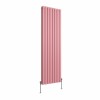 Karlstad 1800 x 546mm Rose Pink Double Vertical Flat Panel Designer Radiator