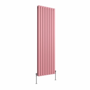 Karlstad 1800 x 546mm Rose Pink Double Vertical Flat Panel Designer Radiator