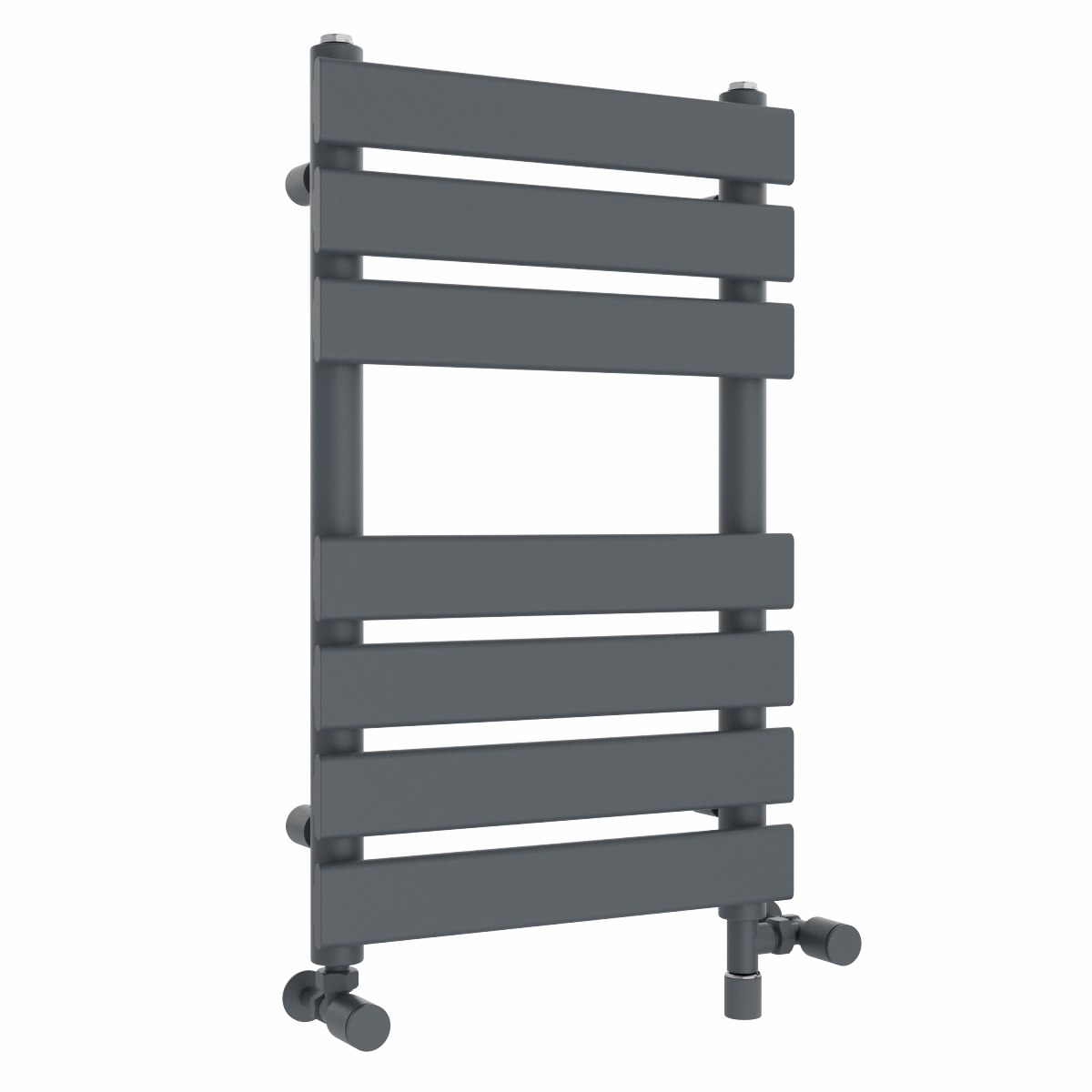 Juva 650 x 400mm Dual Fuel Sand Grey Flat Panel Simple Electric Heated Towel Rail