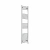 Bergen 1600 x 400mm Straight Chrome Prefilled Electric Heated Towel Rail