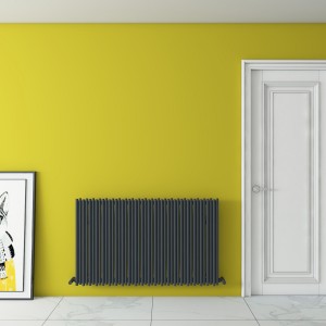Carisa Pipette 600 x 1040mm Anthracite Designer Aluminium Radiator
