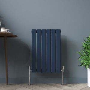 Karlstad - Sapphire Blue Flat Panel Horizontal Designer Radiator - Choice of Size