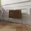 Bern 300 x 605mm Metallic Gold Triple Horizontal Column Radiator