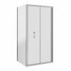 Ennerdale 900mm Bi-Fold Shower Door with 760mm Side Panel - Chrome