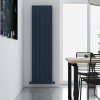 Carisa Monza Double 1800 x 470mm Anthracite Designer Aluminium Radiator