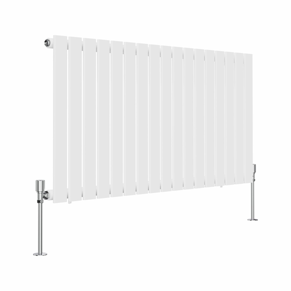Karlstad 600 x 1158mm White Single Horizontal Flat Panel Designer Radiator