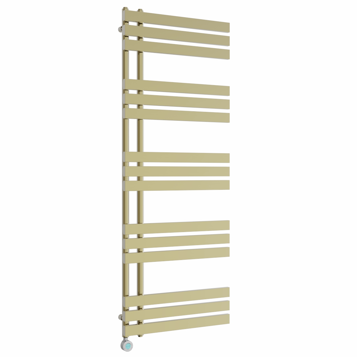 Koli 1600 x 600mm Brushed Brass Thermostatic Touch Control Wifi Electric Heated Towel Rail