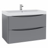 Avon Gloss Grey Wall Hung Basin Drawer Vanity Unit - 800mm