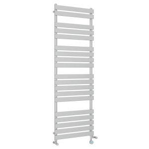 Juva 1800 x 600mm Dual Fuel Chrome Flat Panel Thermostatic Touch Control Wifi Electric Heated Towel Rail