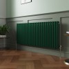 Norden 600 x 1417mm Moss Green Single Oval Column Horizontal Designer Radiator