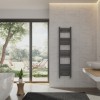 Bergen 1600 x 400mm Straight Anthracite Heated Towel Rail