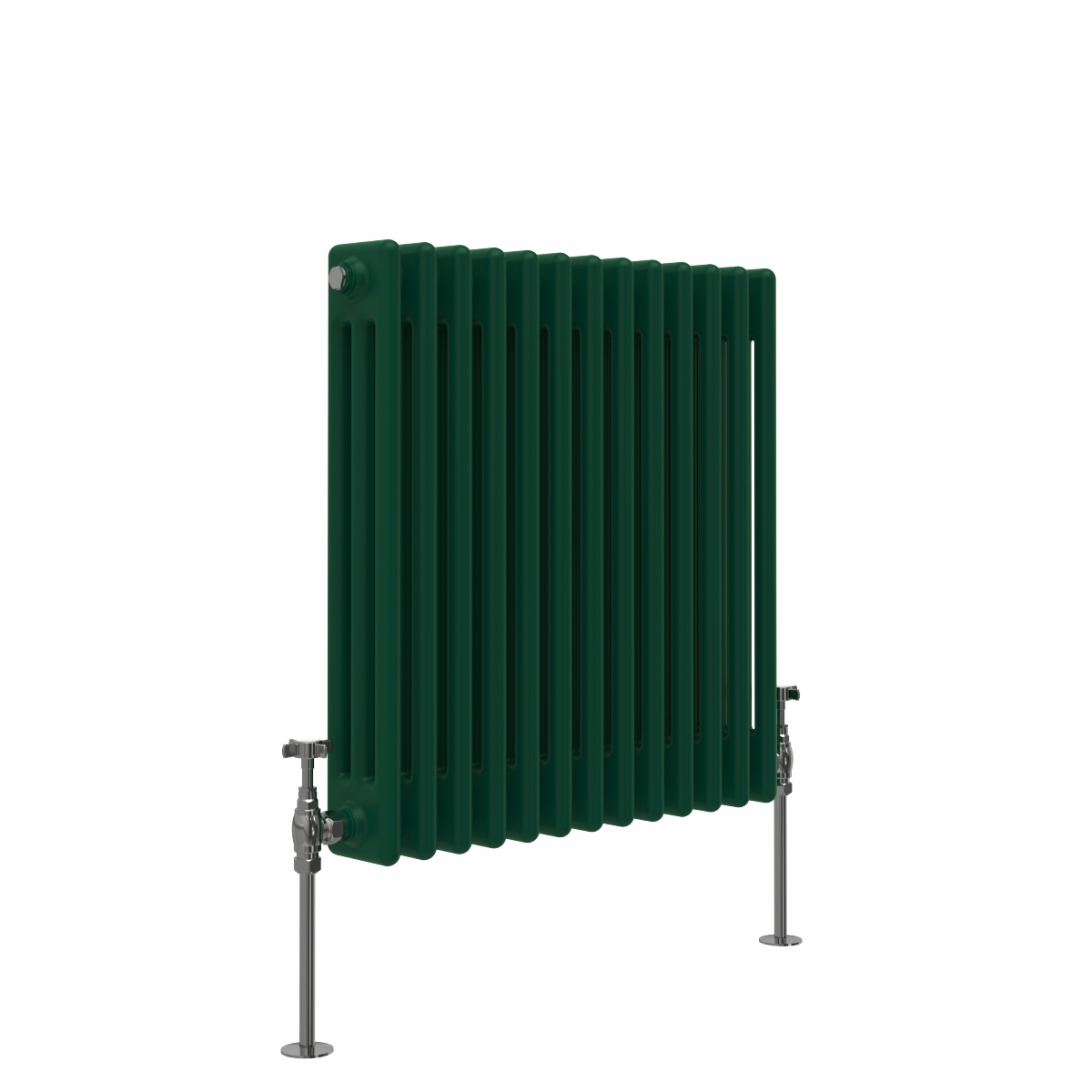 Bern 600 x 605mm Moss Green Triple Horizontal Column Radiator