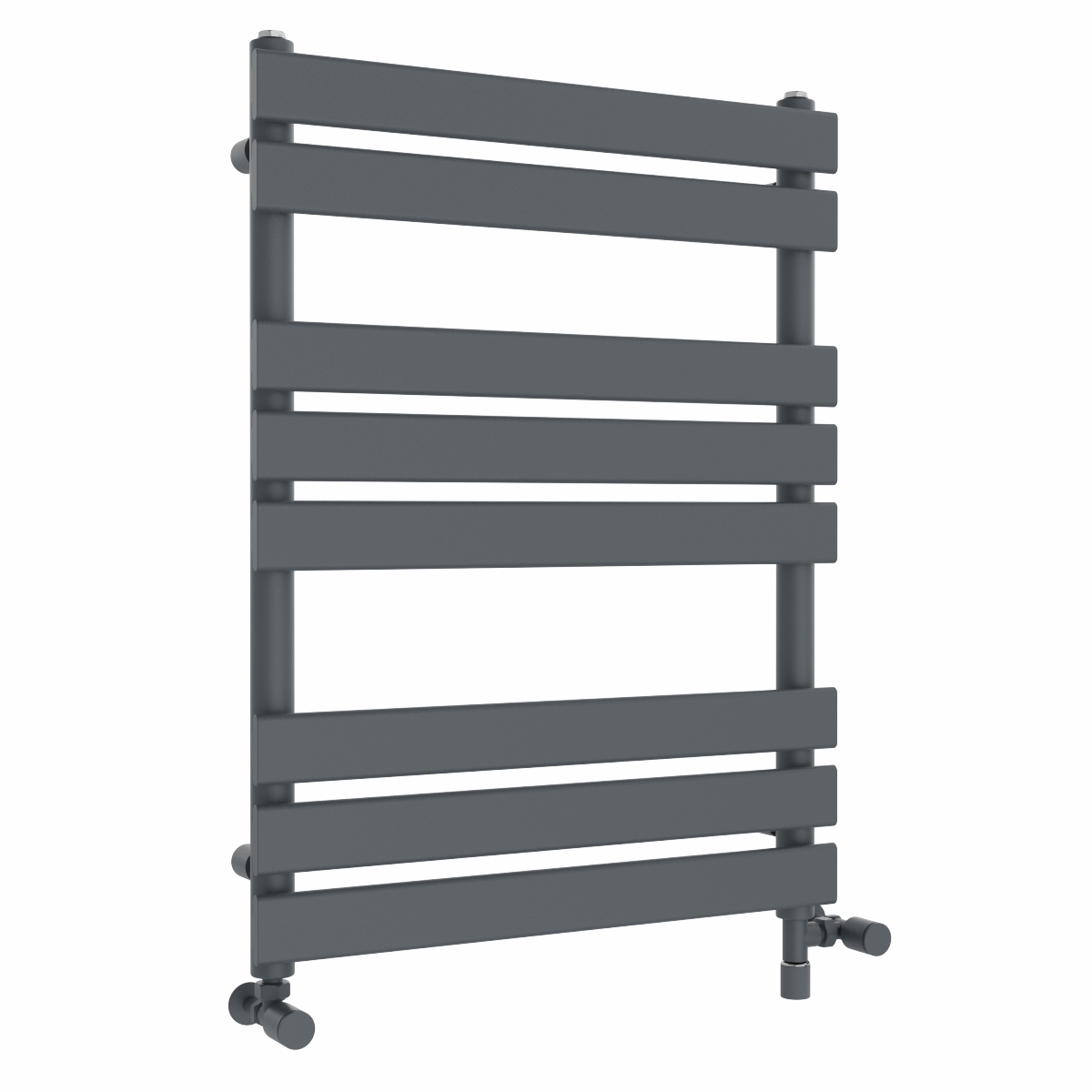Juva 800 x 600mm Dual Fuel Sand Grey Flat Panel Simple Electric Heated Towel Rail