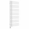Kristiansund Round 1250 x 500mm White Thermostatic Touch Control Electric Heated Towel Rail