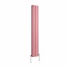 Karlstad 1800 x 274mm Rose Pink Double Vertical Flat Panel Designer Radiator