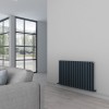 Carisa Tallis Mirror 600 x 950mm Anthracite Designer Aluminium Radiator