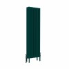 Bern 1500 x 470mm Traditional Blue Green Vertical Four Column Radiator