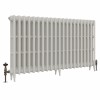 Classic  745 x 1336mm Porcelain White Triple Column Cast Iron Radiator - 21 Sections