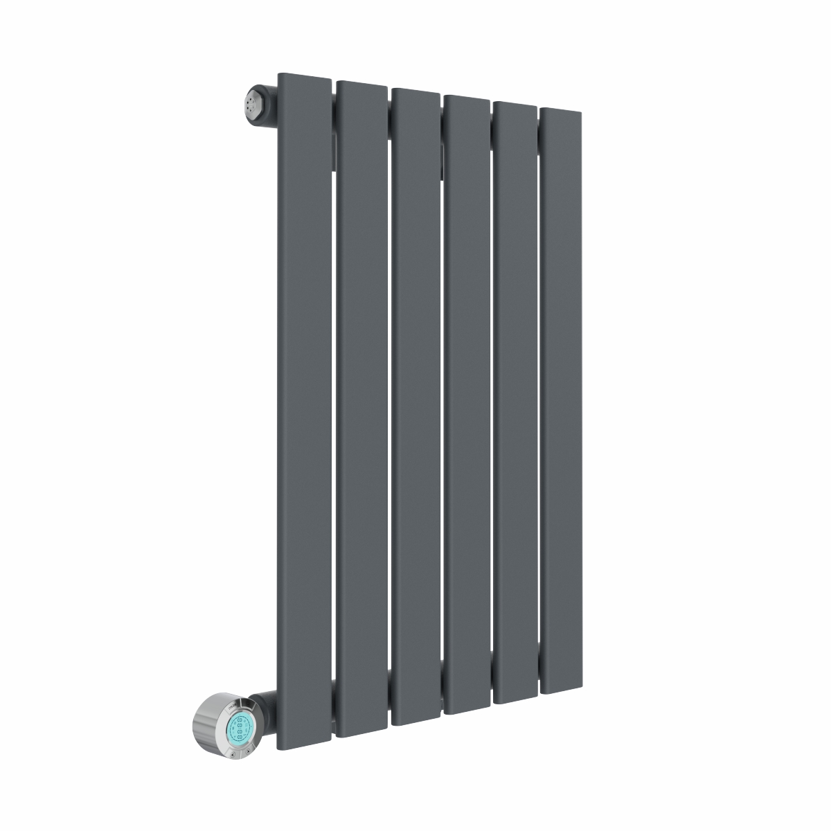 Karlstad 600 x 410mm Anthracite Flat Panel Horizontal Wifi Electric Radiator - 400W
