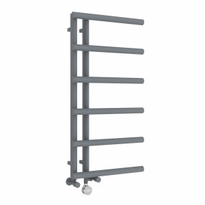 Alesund 988 x 500mm Dual Fuel Anthracite Thermostatic Touch Control Electric Heated Towel Rail
